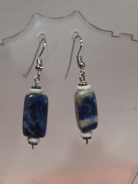 Hand Crafted Sodalite Gemstone Earrings